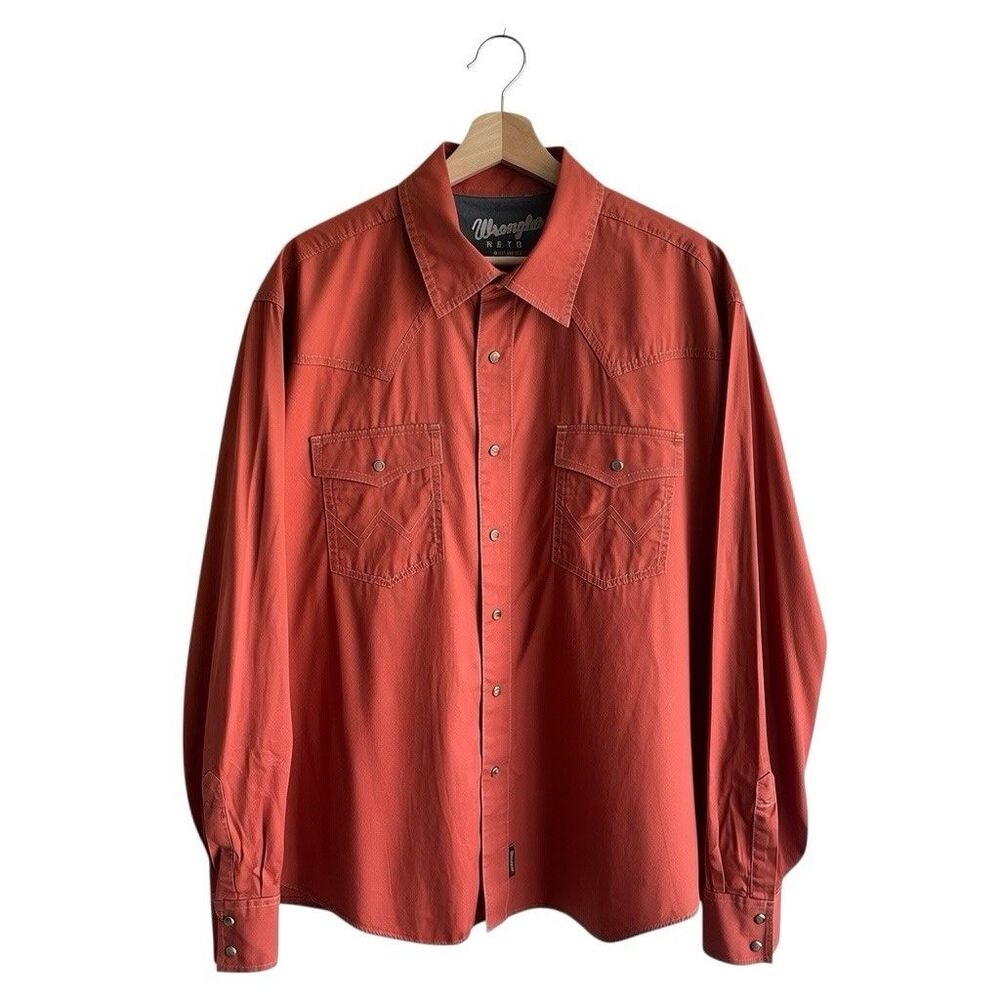 Wrangler Retro Premium Men's Western Pearl Snap Shirt XL Long Sleeves